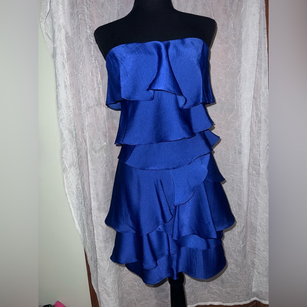 BCBGeneration Royal Blue Strapless Dress